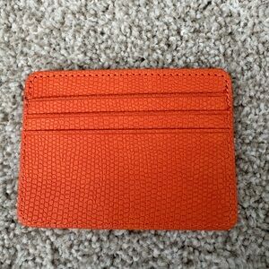 Vibrant Orange Card Holder